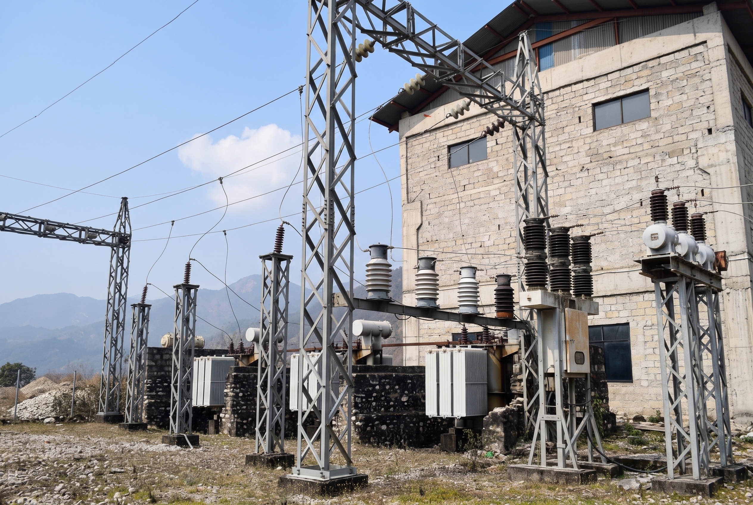 Outdoor Step-Up Transformers and Switchyard